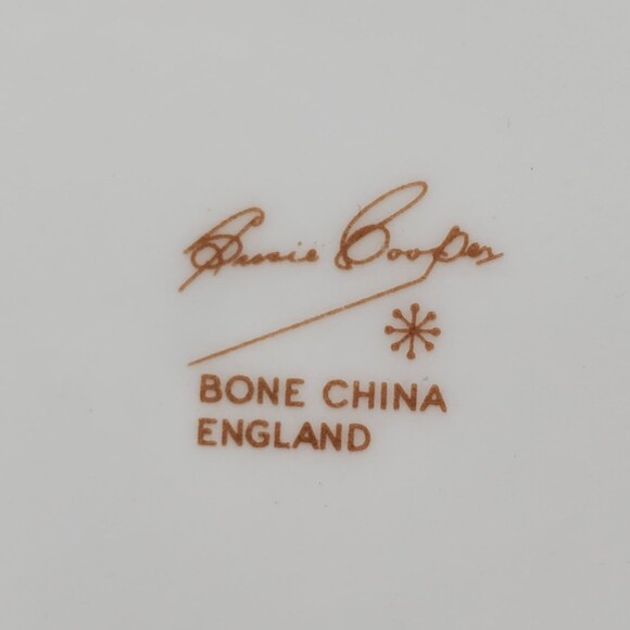 Susie Cooper Demitasse (Small) Cup and Saucer Blue Floral Vintage - Picture 7 of 8